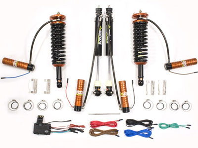 福特撼路者減震器-撼路者升高2寸氮?dú)鉁p震器-撼路者升高改裝安裝案例